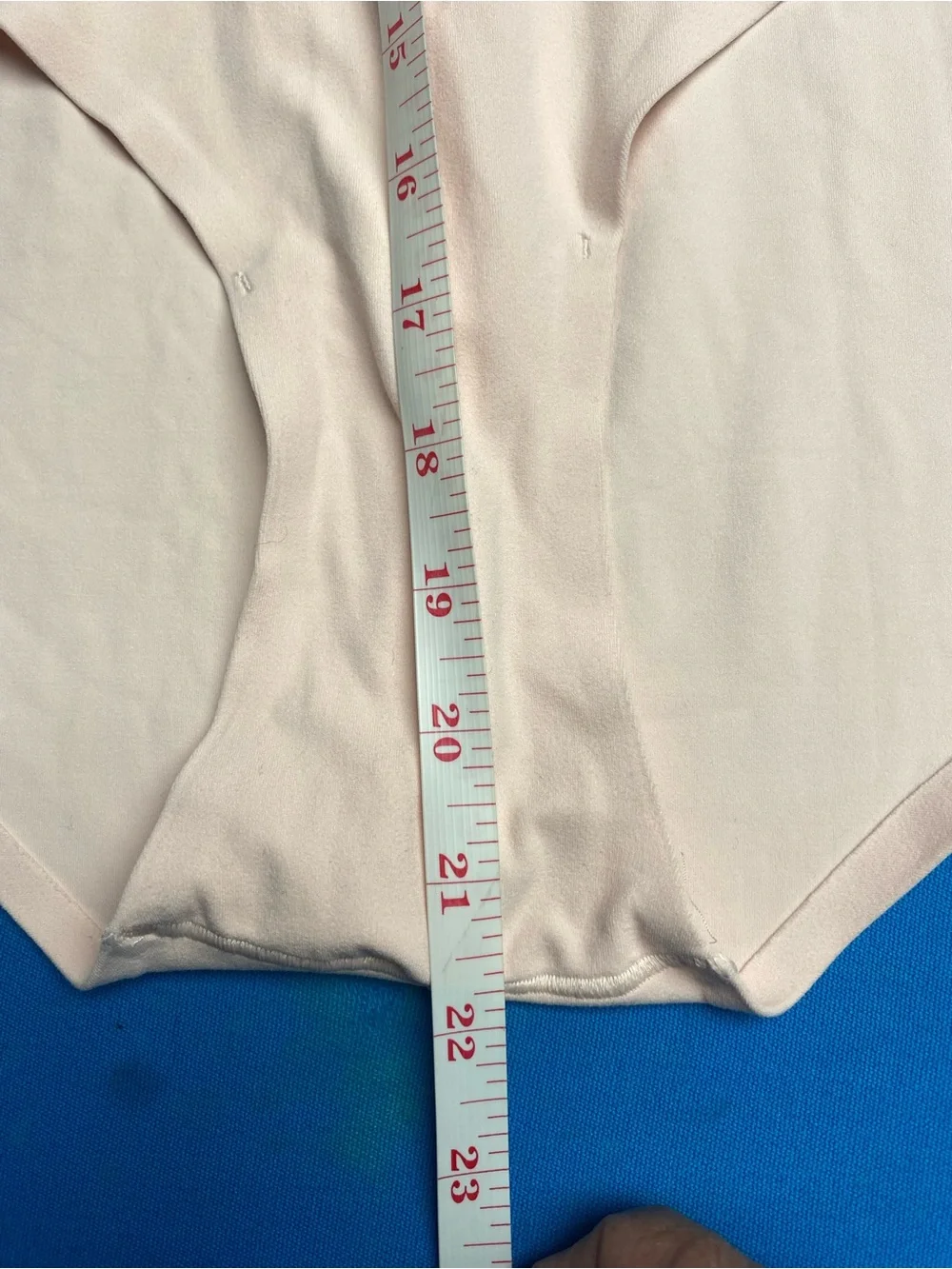 Athleta Light Pink V-Neck Ruched Bodysuit